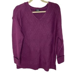 a.n.a. Purple Chunky Sweater Warm Womens size medium